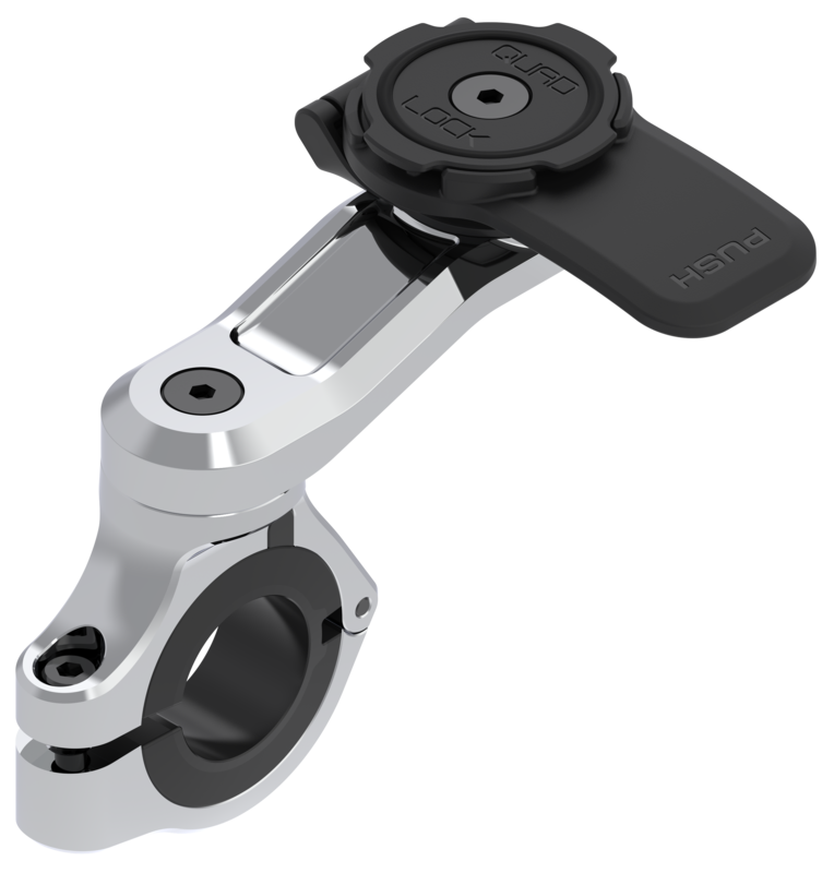 Soporte de smartphone para manillar QUAD LOCK Pro Chrome