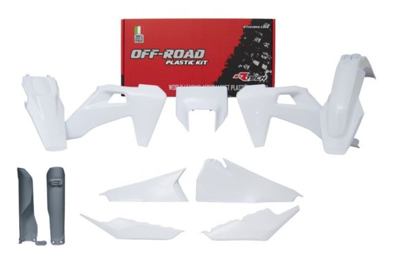 Kit de plástica RACETECH (7 pcs ) - Blanco