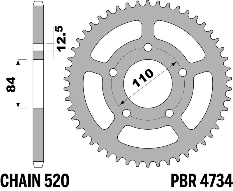 Corona PBR acero estándar - 520