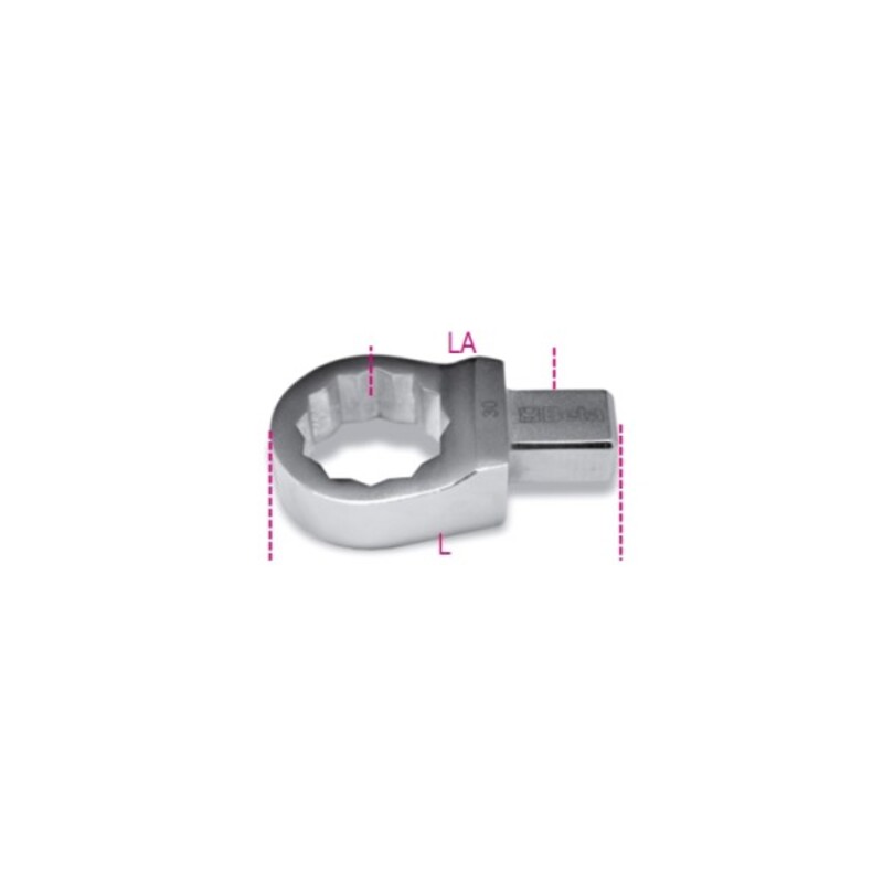 Llave poligonal para barras dinamométricas con unión rectángular BETA - 15mm