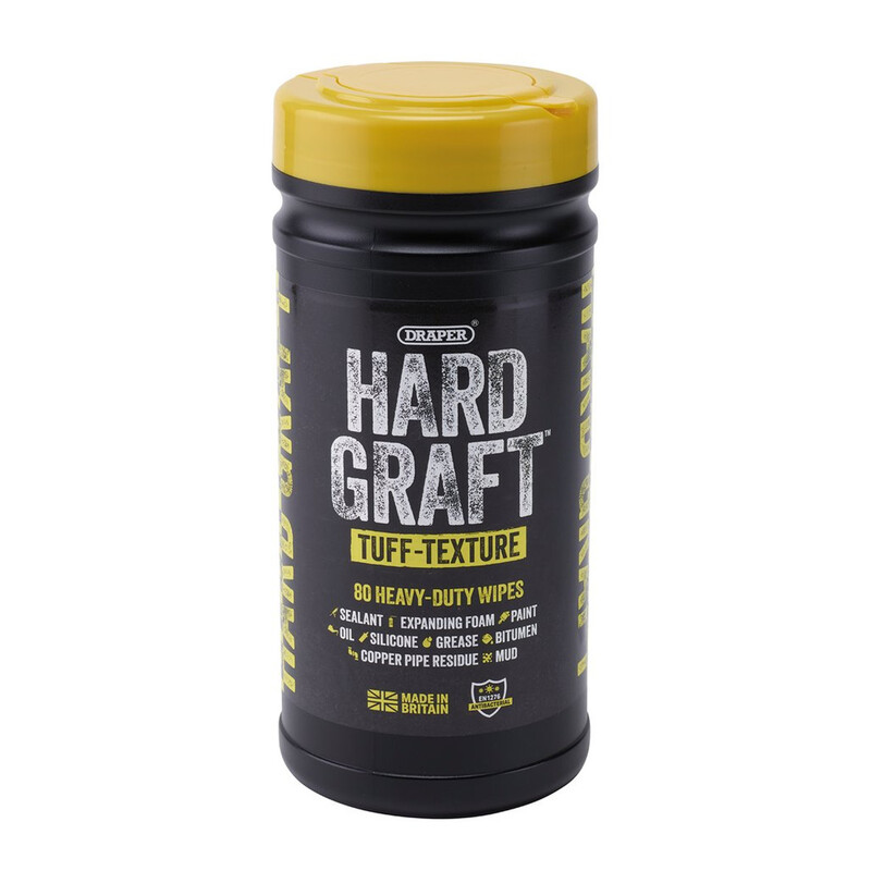 Toallitas multiusos texturizadas Tuff DRAPER Hard Graft (paquete de 80)