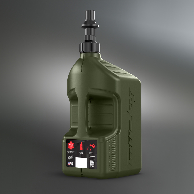 Garrafa de gasolina TUFF JUG verde bosque con tapón Ripper G3 - 5G/20L