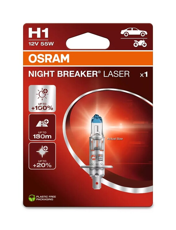 Lámpara OSRAM Night Breaker Laser H1 12V / 55W - 1 ud