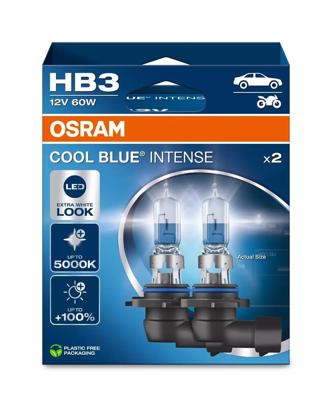 Lámpara OSRAM Cool Blue Intense HB3 12V / 60W - 2 uds