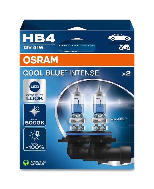 Lámpara OSRAM Cool Blue Intense HB4 12V / 51W - 2 uds