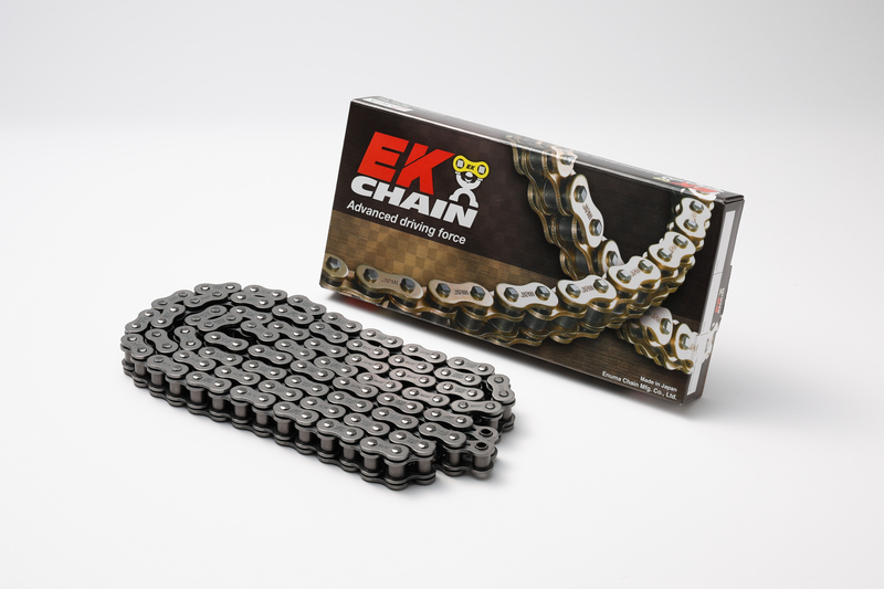 Cadena de transmisión EK CHAIN 530 SRX2 - Retenes QX-Ring - Cierre tipo remache