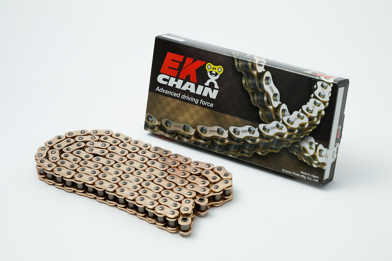 Cadena de transmisión EK CHAIN 530 ZVX3 - Retenes NX-Ring - Cierre tipo remache