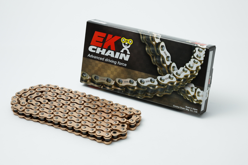 Cadena de transmisión EK CHAIN 520 RRS - Retenes NXS-Ring - Cierre tipo clip