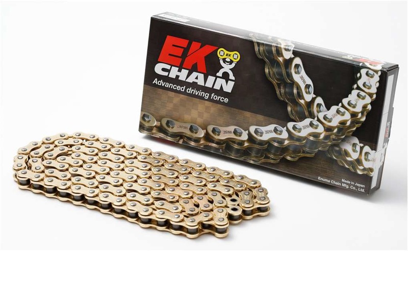 Cadena de transmisión EK CHAIN 420 SH - Sin retenes - Cierre tipo clip
