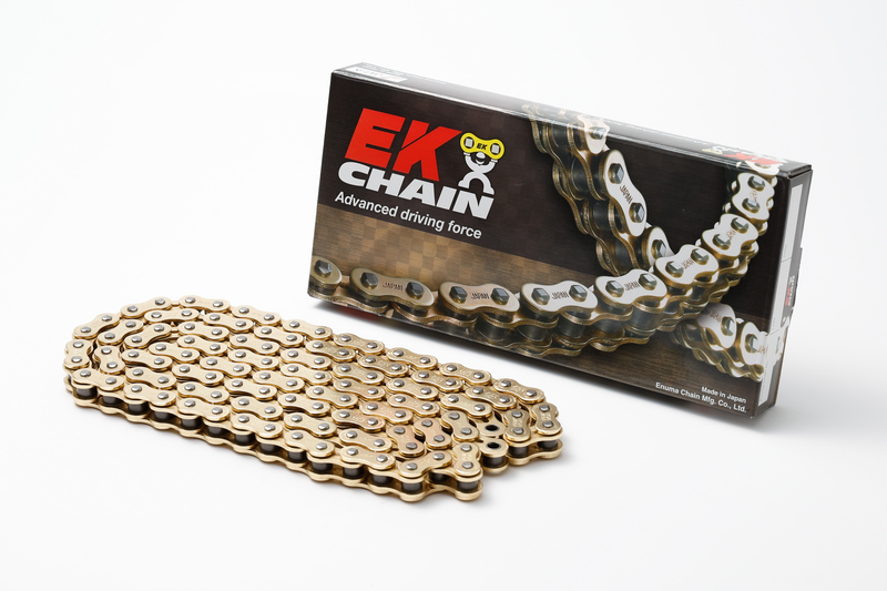 Cadena de transmisión EK CHAIN 520 MRD7 - Sin retenes - Cierre tipo clip