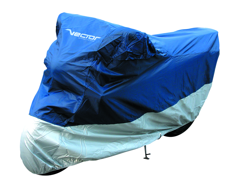 Funda de moto para interior/exterior VECTOR para Moto/Scooter - Azul/Plata - M