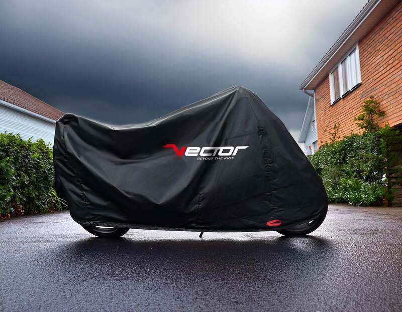 Funda de moto para interior/exterior VECTOR H2O para Moto/Scooter - Negro - L