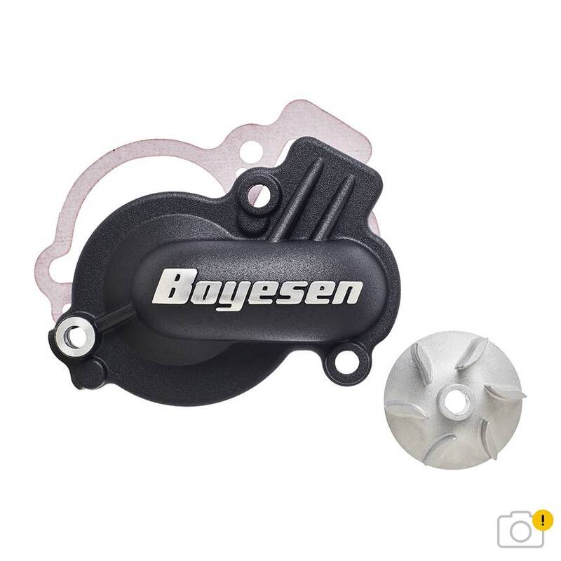 Kit de tapa bomba de agua + hélice BOYESEN Supercooler - Negro