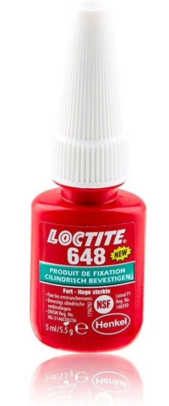 Compuesto de retención LOCTITE 648 botella 5ML
