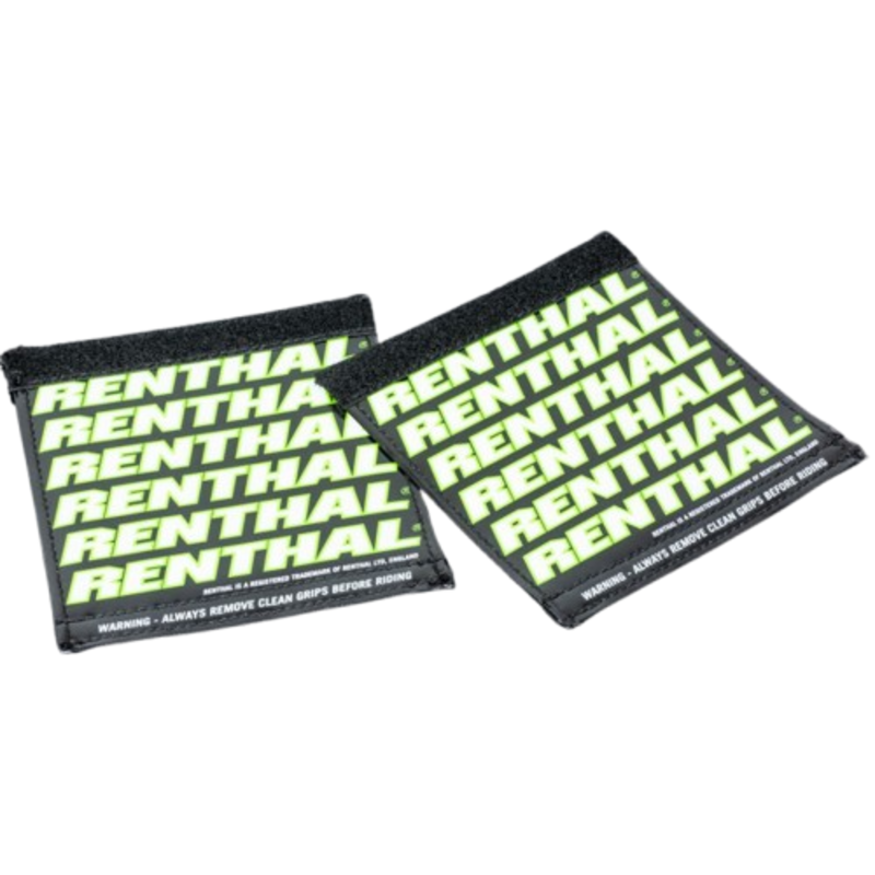 Protectores RENTHAL Clean Grips - negro/verde/blanco