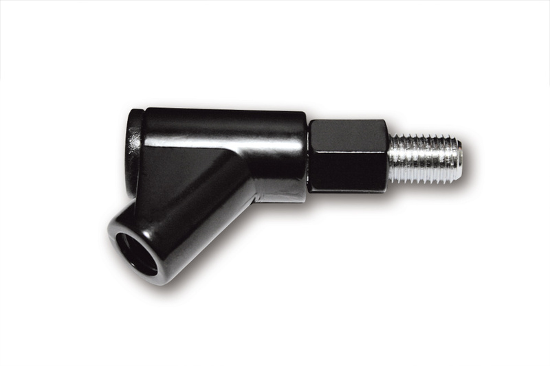 Adaptador de retrovisor HIGHSIDER smart rosca derecha M10x1,25 - negro