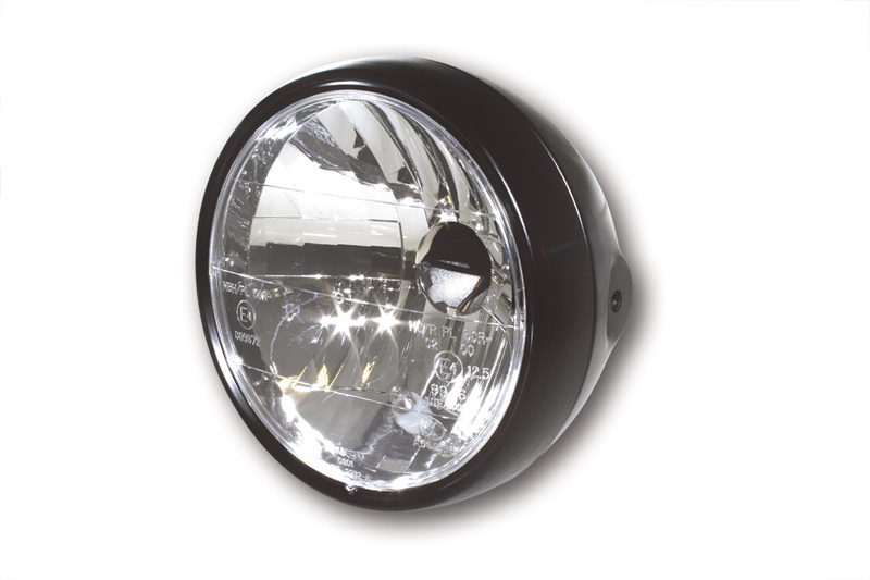 Faro delantero HIGHSIDER smart - 6 1/2 inch - negro - 1 pieza