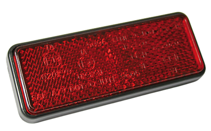 Catadióptrico HIGHSIDER smart con soporte universal - rojo