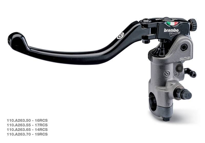 Bomba de embrague radial BREMBO UPGRADE 17RCS Ø17 mm depósito separado