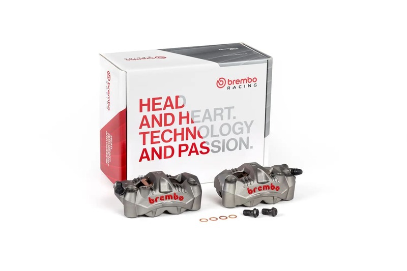 Pinza de freno delantero radial BREMBO UPGRADE GP4-RS 4 pistones Ø30 mm