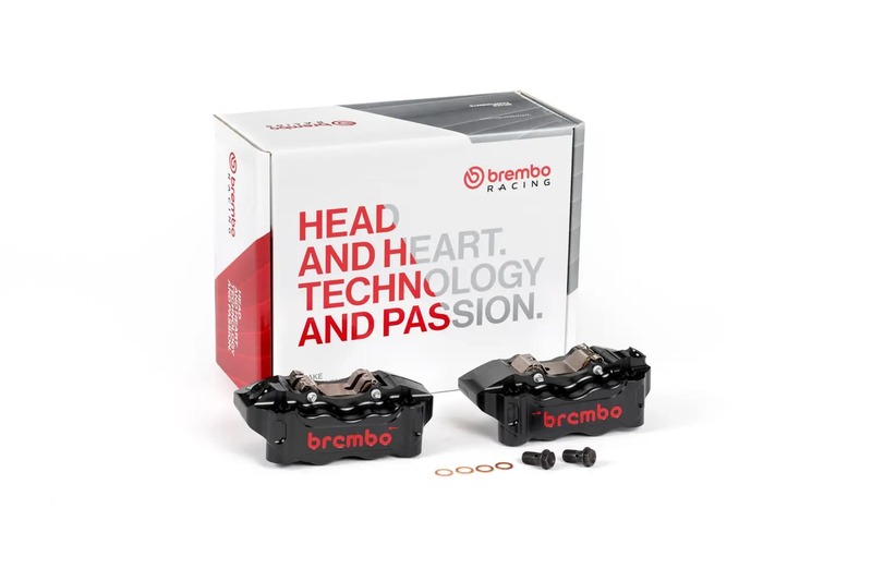 BREMBO UPGRADE GP4-RB Pinzas de freno de 4 pistones (par) delanteras, Ø 30/34 mm