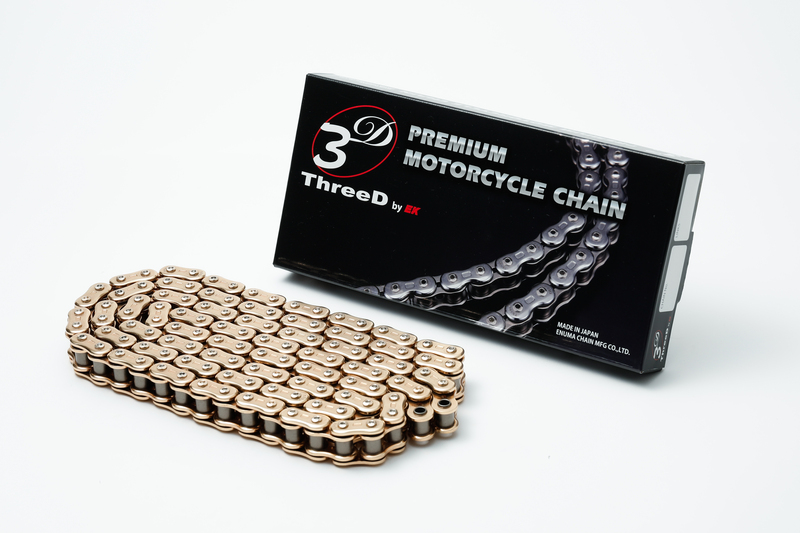 Cadena de transmisión EK CHAIN ThreeD® 530 Z/3D - Retenes QX2-Ring - Cierre tipo remache