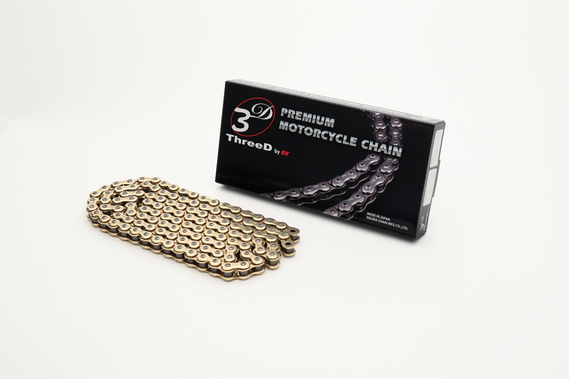 Cadena de transmisión EK CHAIN ThreeD® 520 MXR/3D - Sin retenes - Cierre tipo clip
