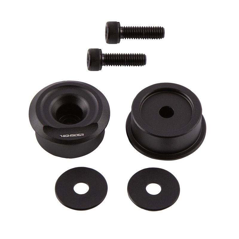 Contrapesos de manillar especiales HIGHSIDER pro – negro – pareja
