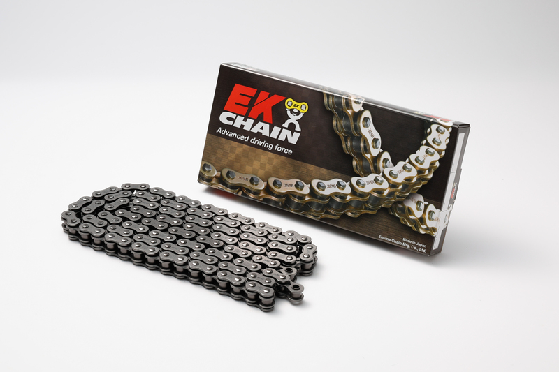 Cadena de transmisión EK CHAIN 520 SRX2 - Retenes QX-Ring - Cierre tipo clip