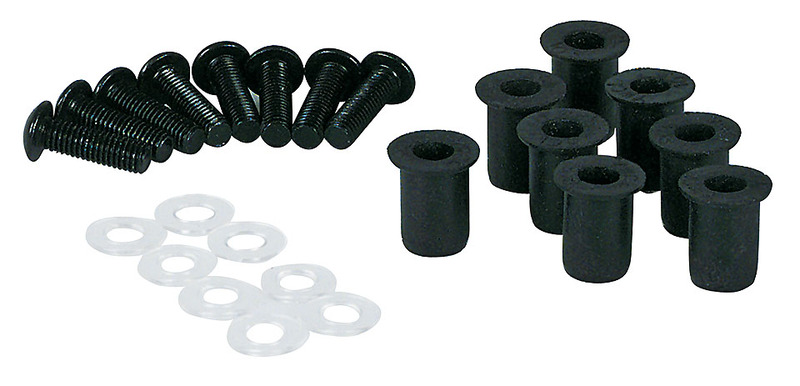 Kit de tornillos de carenado en aluminio HIGHSIDER smart - tuercas de goma M5 - 8 pcs