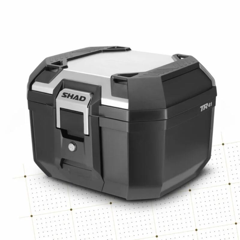 Baúl SHAD Terra TR41 Negro / Tapa de Aluminio