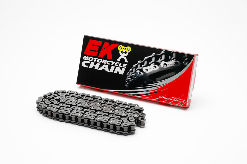 Cadena de transmisión EK CHAIN 428 SROZ - Retenes O-Ring - Cierre tipo clip