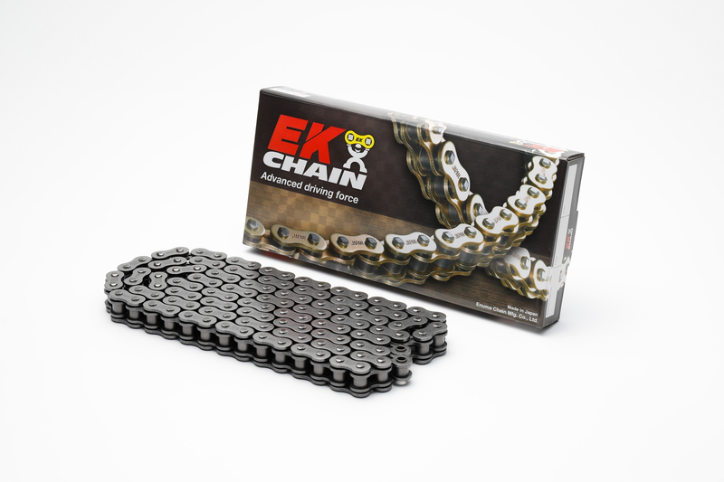Cadena de transmisión EK CHAIN 525 SROZ2 - Retenes O-Ring - Cierre tipo remache