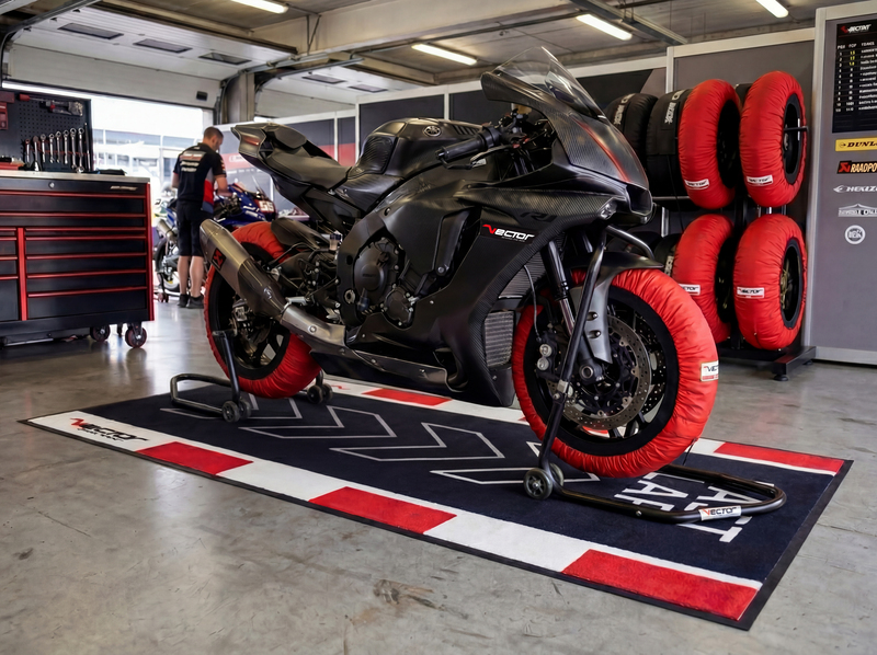 VECTOR Alfombra de Paddock PRO - FIM - 200 x 100 cm - LAST LAP