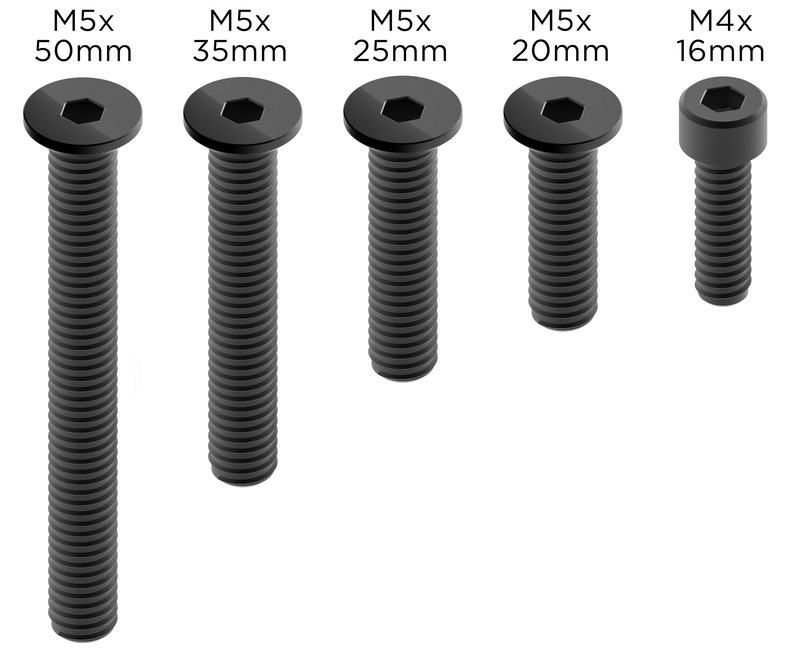 Juego de tornillos QUAD LOCK Pro 2 - negro