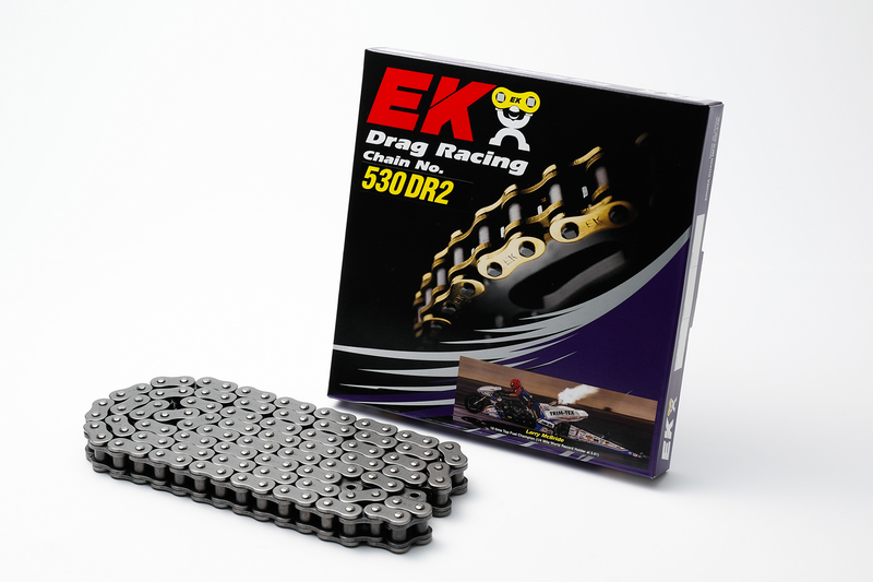 Cadena de transmisión EK CHAIN 530 DRZ2 - Sin retenes - Cierre tipo clip