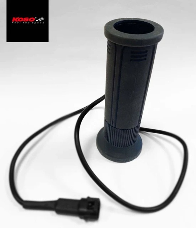 Puño calefactable KOSO con interruptor (tipo HG13) derecho - 7/8 pulgadas