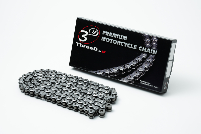 Cadena de transmisión EK CHAIN ThreeD® 520 VG/3D - Retenes NX-Ring - Cierre tipo remache