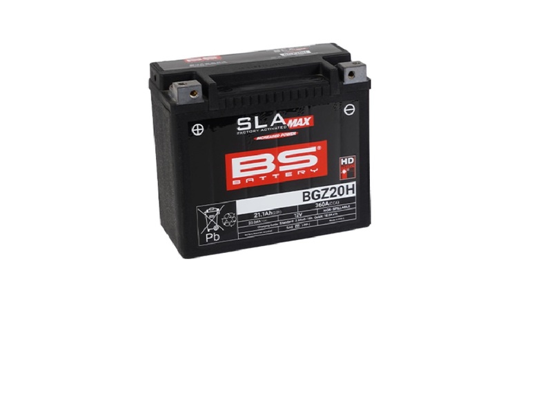 Batería BS BATTERY SLA Max sin mantenimiento activada en fábrica - BGZ20H