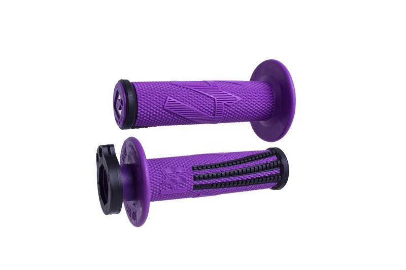 Puños ODI Emig Pro V2 Lock-On - morado/negro