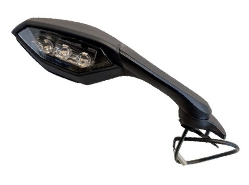 Retrovisor derecho HIGHSIDER smart tipo OEM negro - Yamaha R1/R6 '20-