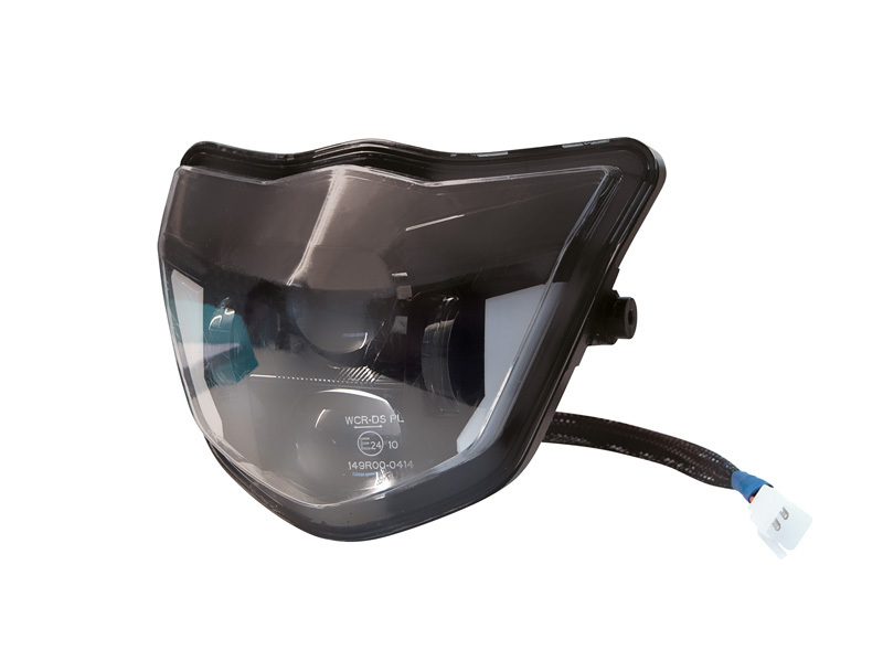 Careta con faro LED RACETECH homologada