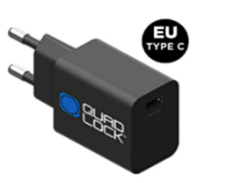 Adaptador de corriente QUAD LOCK 36W tipo C USB estándar UE