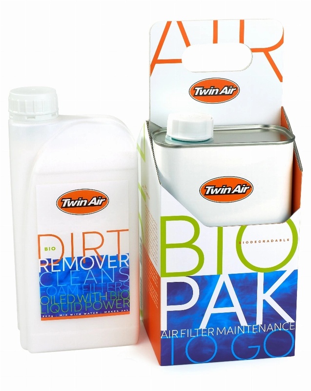 Kit de mantenimiento filtro de aire TWIN AIR BioPak – aceite y lipiador – 4 x 1 L + 4 x 900 g