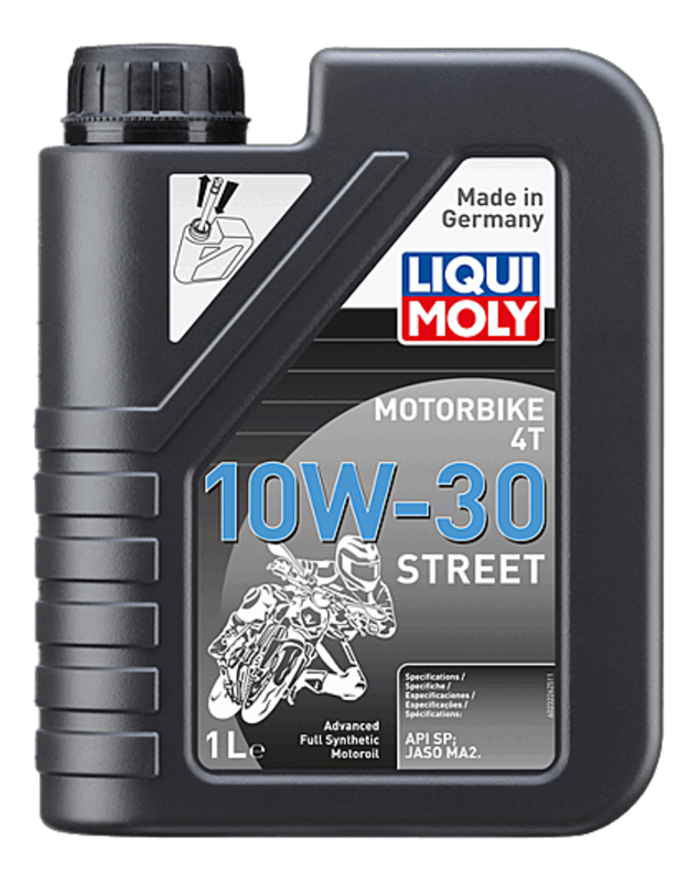 Aceite de motor LIQUI MOLY Advanced Full Synthetic 4T 10W-30 Street - Botella 1L