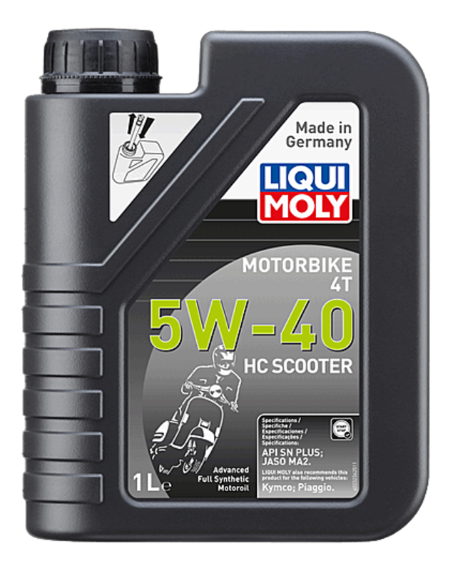Aceite de motor LIQUI MOLY Advanced Full Synthetic 4T 5W-40 HC Scooter - Botella 1L