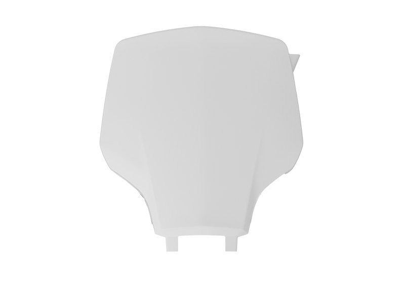 Placa portanúmero delantera RACETECH - blanco