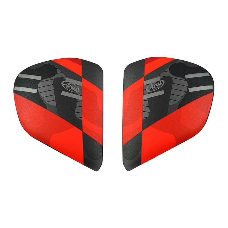 Cubiertas laterales ARAI PATCH Rojo (Compatible sistema VAS-V)