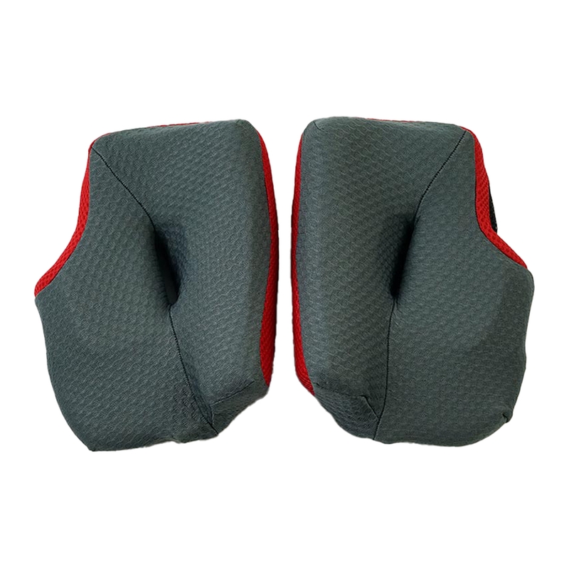 Carrilleras ARAI DRY-COOL (MX-V), 20 mm. Gris/Rojo