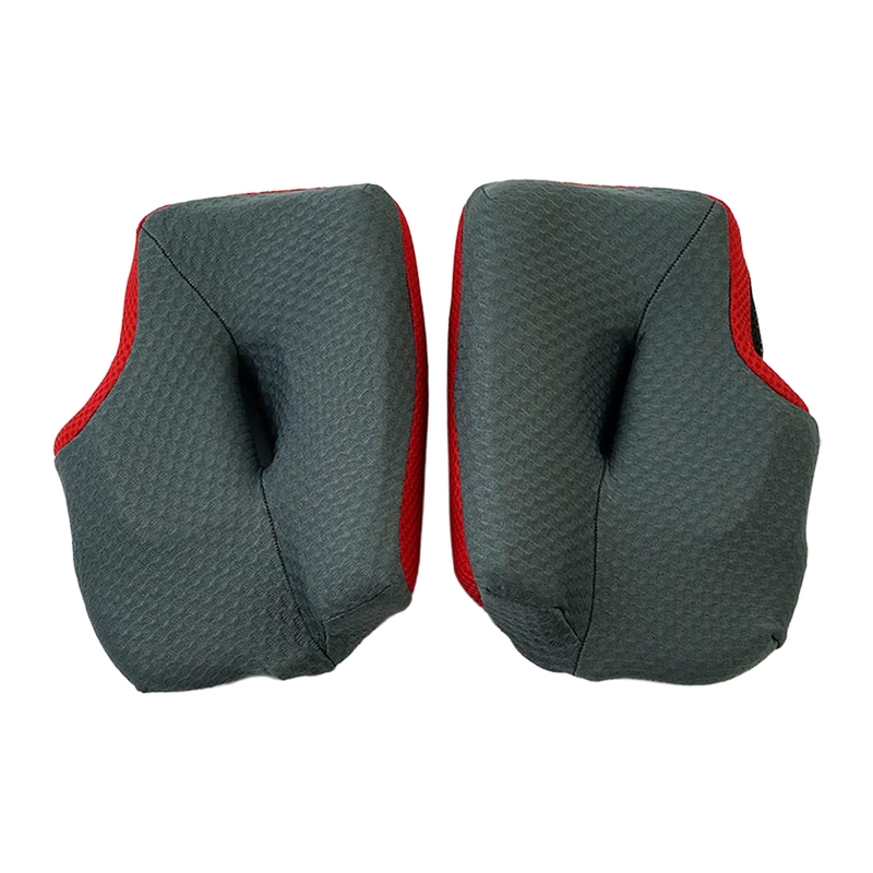 Carrilleras ARAI DRY-COOL (MX-V), 30 mm. Gris/Rojo